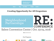 Tablet Screenshot of neighborhoodpartnerships.org